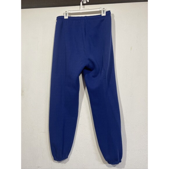 Vtg 90s USA Olympics Mens Medium Cuffed Sweatpants Joggers Blue Made In USA - Picture 3 of 4